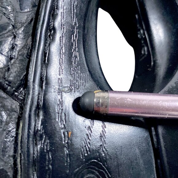 BOC Born Concept Shoes Womens 9.5 Black Leather Embossed Nurse Clogs  PEGGY - Picture 10 of 16